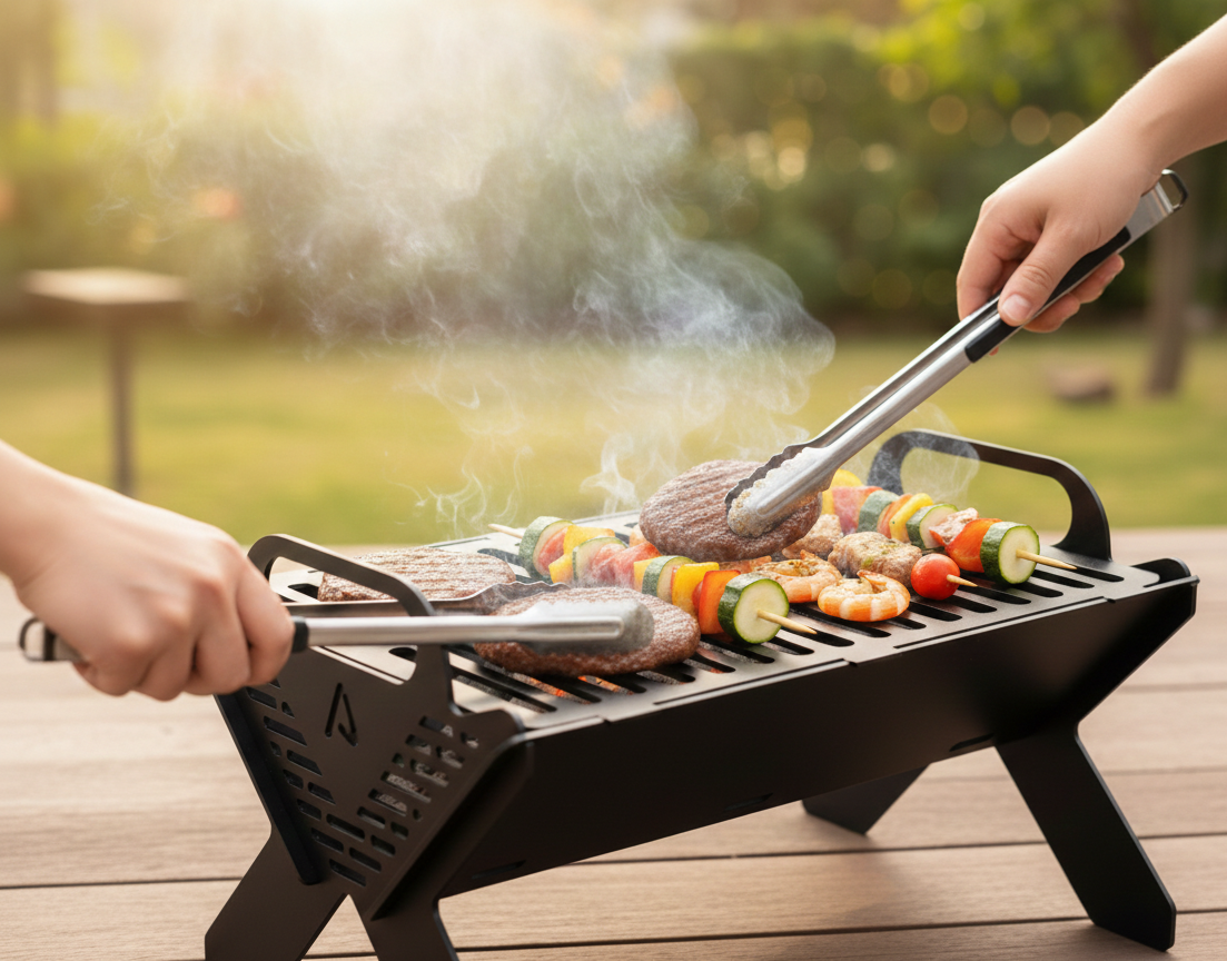 FoldGrill – Premium Collapsible Outdoor BBQ Grill